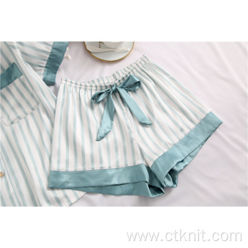 striped pajama night wear sets